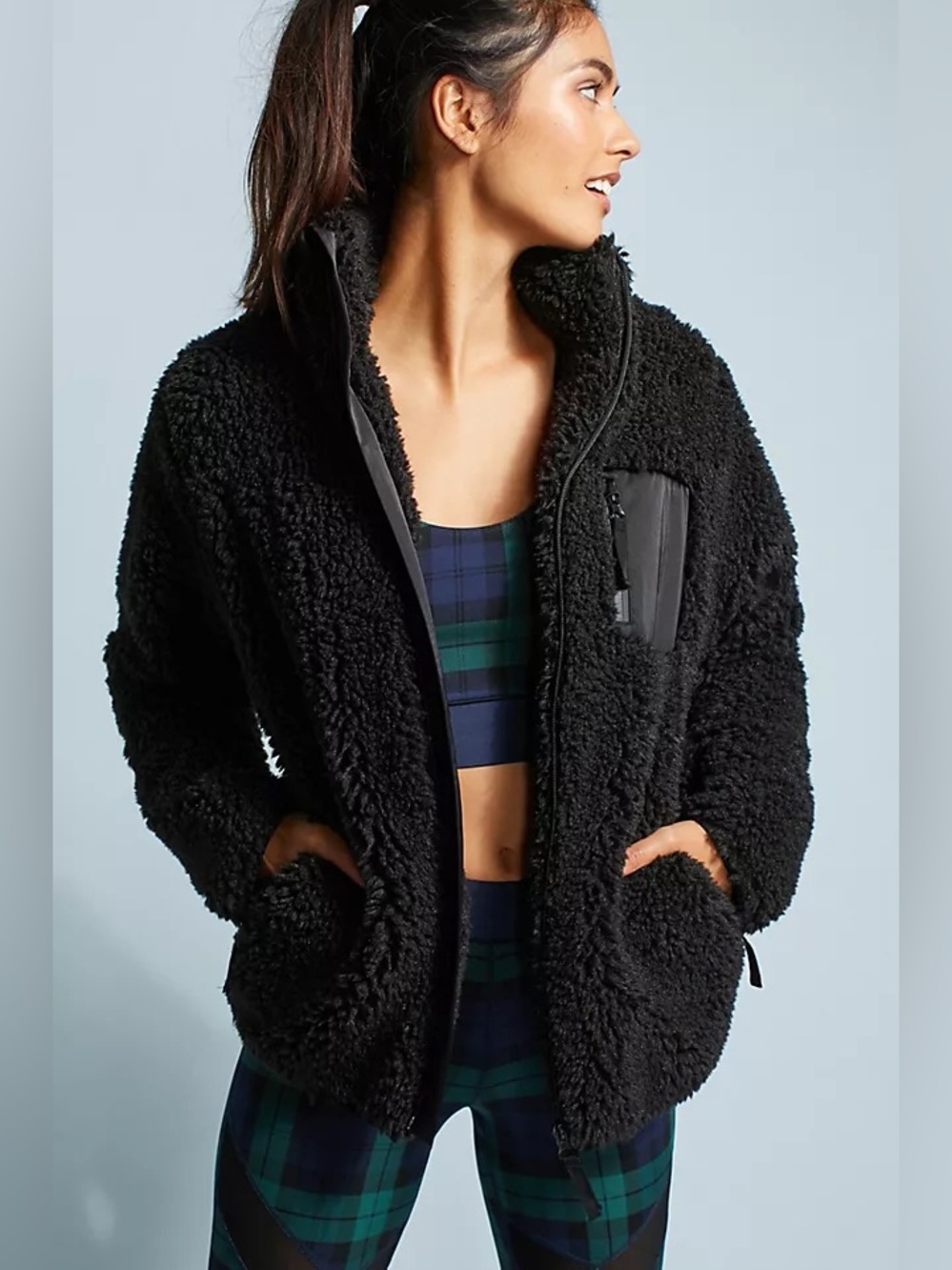 Anthropologie // Cynthia Rowley Zip-Up Fleece